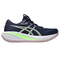 Tênis Gel Cumulus 28 ASICS Feminino AZUL ESC/VERDE