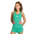 Camiseta Regata Adizero F Sgl W adidas Feminino VERDE
