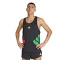 Camiseta Regata Adizero adidas Masculino PRETO