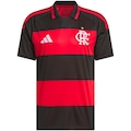 Camisa Flamengo Oficial 1 26 adidas Masculina PRETO/VERMELHO