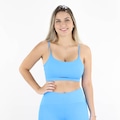 Top Colcci Sport Canelado Slim Light Feminino AZUL