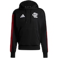 Moletom Flamengo CRF adidas Masculino PRETO/BRANCO