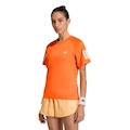 Camiseta Club Climacool adidas Feminina LARANJA/BRANCO