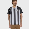 Camisa Santos Mosaico Braziline Masculina PRETO