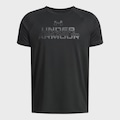 Camiseta Under Armour Tech Split Infantil PRETO