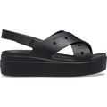 Sandália Unissex Crocs Brooklyn 4U Cross Strap Sandal PRETO