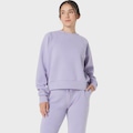 Blusão ASICS Nagino Refined Testure Sweat Top Feminino ROXO