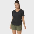 Camiseta ASICS Road Gola V Feminino PRETO