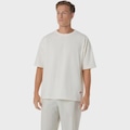 Camiseta ASICS Heritage de Algodão Pesado Run City Masculina BEGE