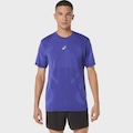 Camiseta ASICS Road Seamless Masculino AZUL
