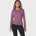 Camiseta Manga Longa ASICS Refined Texture Feminino ROXO
