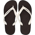 Chinelo de Dedo Olympikus Livre Masculino MARROM/BRANCO