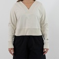 Blusa Soft Touch Rib Mix Pullover Feminina Champion BEGE