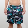 Short Champion 9-Inch Aop Classic Mesh S Masculino CINZA/ROXO