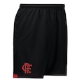 Calção do Flamengo Braziline Brotar Infantil PRETO/VERMELHO