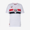 Camisa do São Paulo I 26/27 Torcedor New Balance Infantil BRANCO/VERMELHO