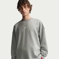 Blusão Nike Club Crew Oversized Masculino CINZA/BRANCO