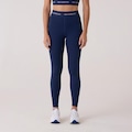 Calça Legging New Balance Sport Essentials Active Feminina AZUL CLA/VINHO