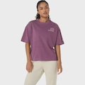 Camiseta ASICS Relaxada com Estampa de Mensagem de Corredor Feminina ROXO