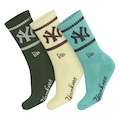 Meia Cano Médio New Era Flag Multi Monochrome - Pack com 3 Pares NAO SE APLICA