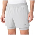 Shorts New Balance Sport Essentials 2 In 1 - 5" Masculino CINZA CLA/CINZA