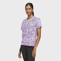 Camiseta Estampada Own The Run adidas Feminina ROXO
