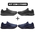 Kit 2 Pares de Tênis Olympikus Proof 3 Masculino PRETO/AZUL ESC