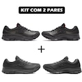 Kit 2 Pares de Tênis Olympikus Proof 3 Masculino PRETO/VERDE ESCURO