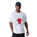 Camiseta New Era Regular Chicago Bulls NBA Masculina BRANCO