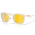 Óculos de Sol Oakley HSTN SQ Matte Mist Prizm 24k Polarized BRANCO