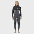 Long John Rip Curl E-Bomb 3/2mm Chest Zip Charcoal Importado - Feminino CINZA
