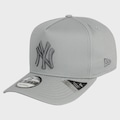 Boné Unissex New Era 9Fifty New York Yankees Silver Wing Importado Aba Curva CINZA