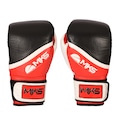 Luva de Boxe Wave em Couro PRETO/VERMELHO