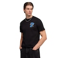 Camiseta Puma Graphic Varsity Masculina PRETO/AZUL