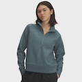 Blusão de Moletom de Treino Under Armour Rival Fleece Hoodie - Feminino AZUL