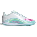 Chuteira De Futsal adidas F50 Messi Club Infantil BRANCO/AQUA