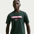 Camiseta da Nigéria Nike Wordmark Masculina VERDE ESC/VERMELHO