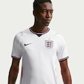 Camisa da Inglaterra I 26/27 Torcedor Pro Nike Masculina BRANCO/PRETO