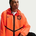 Jaqueta da Holanda Dri-FIT Nike Knit Hino Masculina LARANJA/PRETO