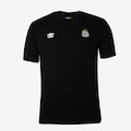 Camiseta Umbro Santos Concentração 25/26 - Masculina PRETO