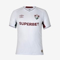 Camisa do Fluminense Umbro Oficial 2 25/26 Jogador Masculina BRANCO