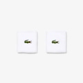 Munhequeiras Esportivas de Jersey Stretch Lacoste BRANCO