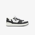 Tênis T-Clip Set de Couro Lacoste Masculino BRANCO/PRETO