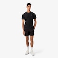 Bermuda Esportivos Ultra Dry Modelagem reta Lacoste Masculino PRETO