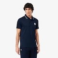Camiseta Polo Tennis Heritage Ultra Dry Stretch Lacoste Masculina AZUL ESCURO