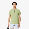 Camiseta Polo Tennis Ultra Dry Stretch com Jacquard Lacoste Masculina VERDE