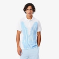 Camiseta Polo Piquet Estampada Classic Fit Lacoste Masculina BRANCO