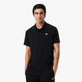 Camsieta Polo Esportiva Modelagem reta Ultra Dry Lacoste Masculina PRETO