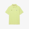 Camiseta Polo Lacoste de Algodão com Detalhe Rendado Modelagem reta Masculina VERDE