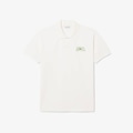 Camiseta Polo Lacoste Classic Fit com Gráfico de Branding Unissex BRANCO